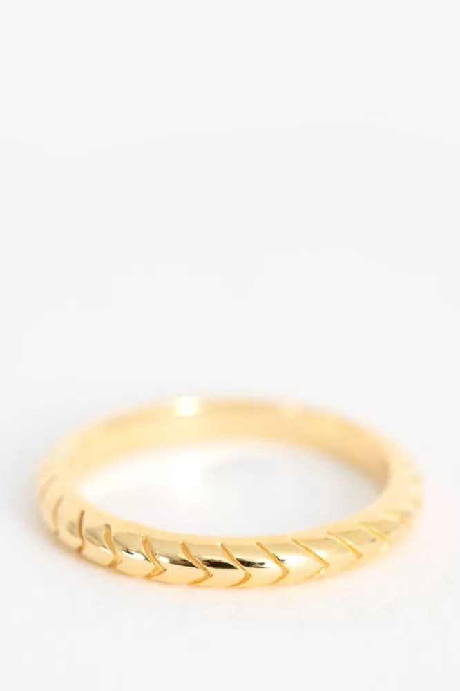 Dames A Brend Sieraden- Gold Plated Ring Rena