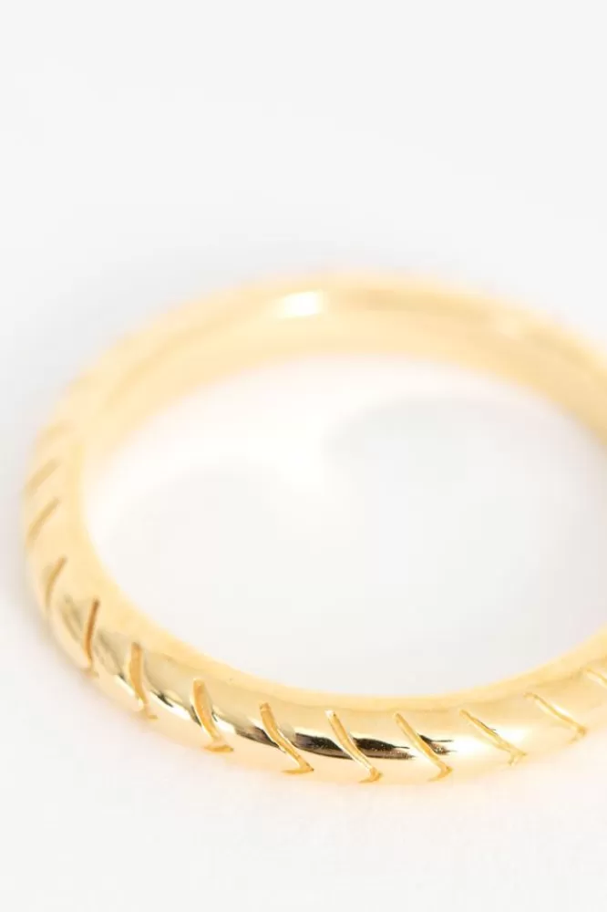 Dames A Brend Sieraden- Gold Plated Ring Rena