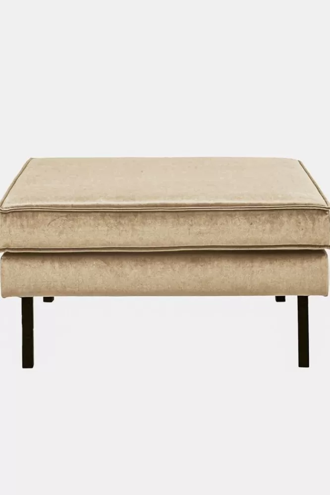 * Hockers En Poefjes-Amsterdam Velvet Hocker Sand