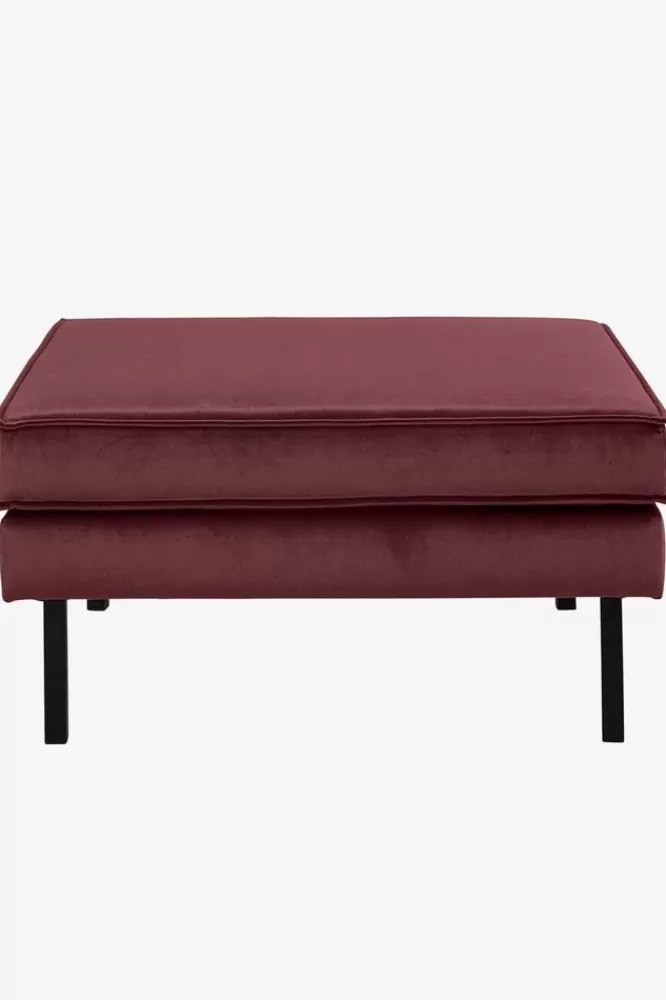 * Hockers En Poefjes-Amsterdam Velvet Hocker Wine Red