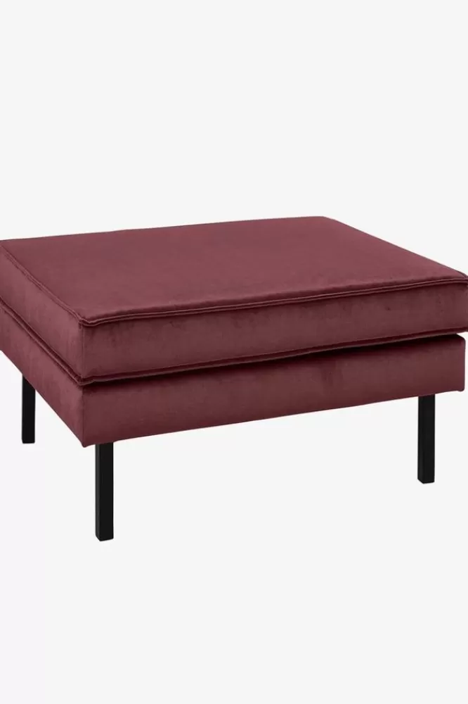 * Hockers En Poefjes-Amsterdam Velvet Hocker Wine Red