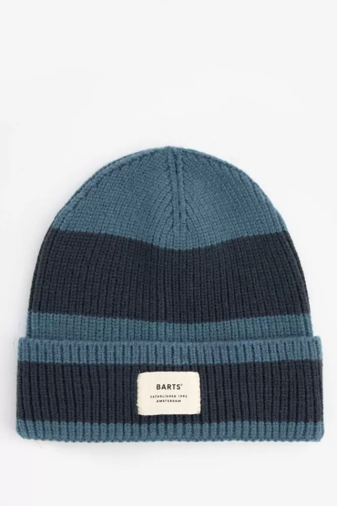 Kids Barts Accessoires- Grijs Gestreepte Beanie