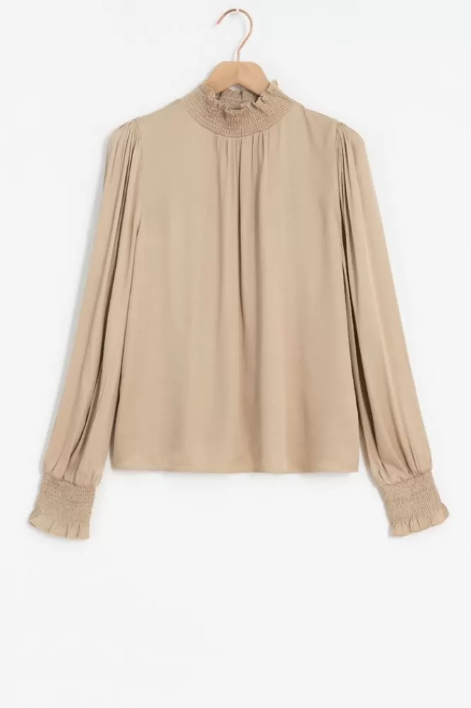 Dames Blouses-BlouseMetSmockDetails