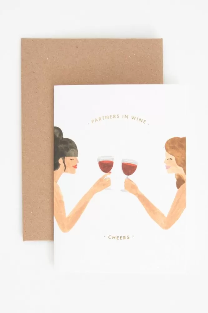 Claire Leina Company Stationery- Partner In Wine Wenskaart