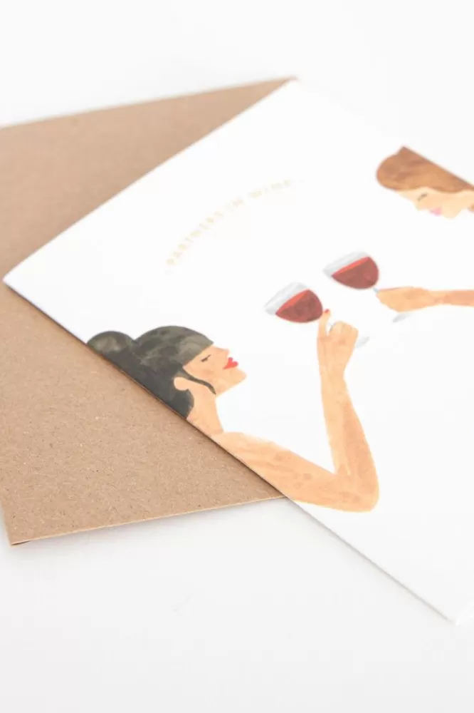 Claire Leina Company Stationery- Partner In Wine Wenskaart