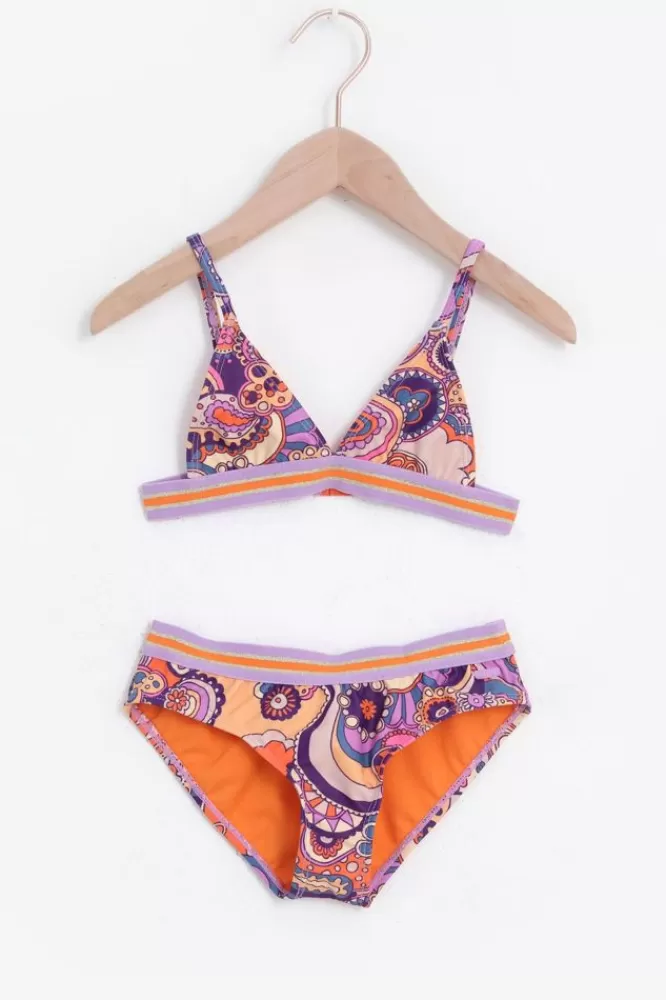 Kids Shiwi Swimwear-Colour Bikini Met 70S Print