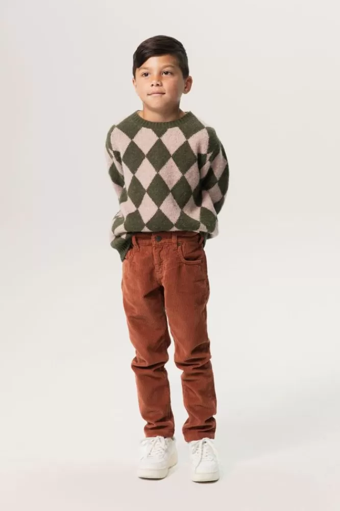 Kids * Broeken-Donker E Corduroy Broek