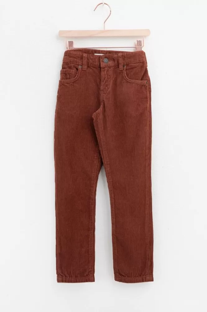 Kids * Broeken-Donker E Corduroy Broek