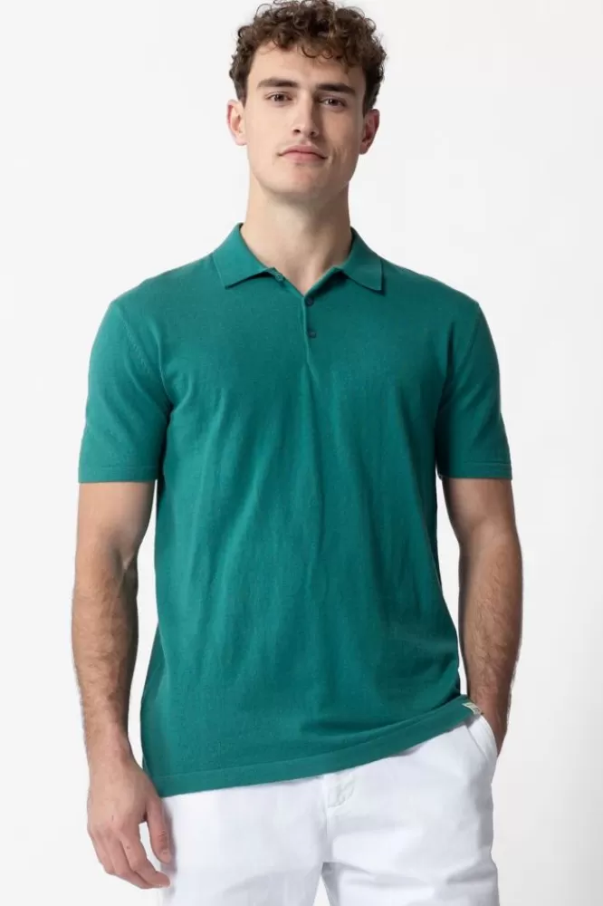 Heren * T-Shirts-Donker E Polo Met Cashmere