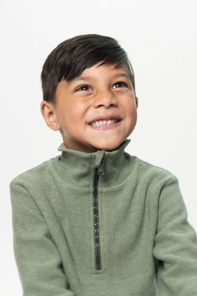 Kids * Truien En Vesten-Donker E Sweater Met Rits