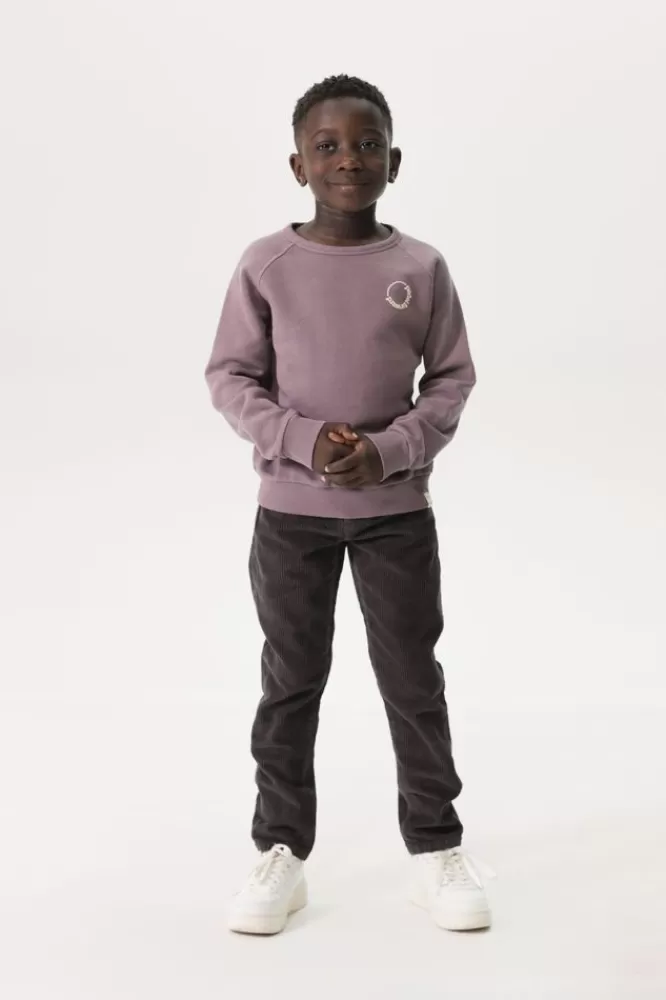 Kids * Broeken-Donkergrijze Corduroy Broek