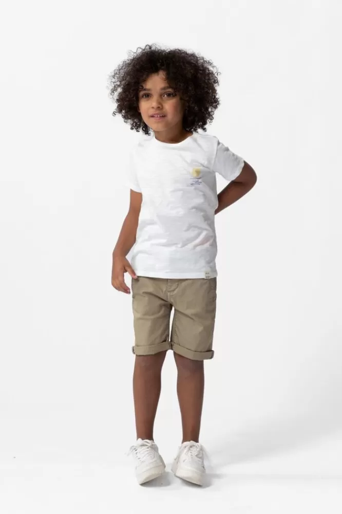 Kids * Broeken-Donkergroene Chino Shorts