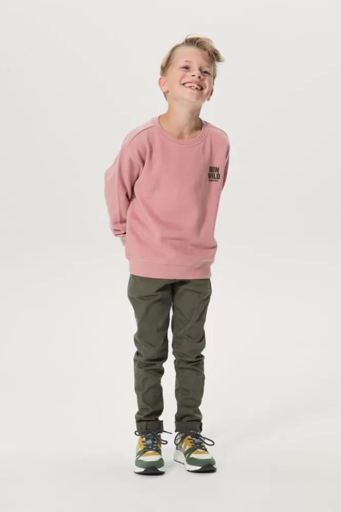 Kids * Broeken-Donkergroene Regular Fit Jeans