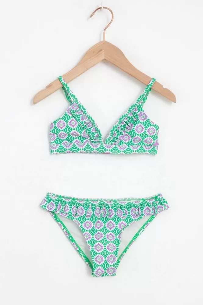 Kids Shiwi Swimwear-E Bikini Met Bloemenprint