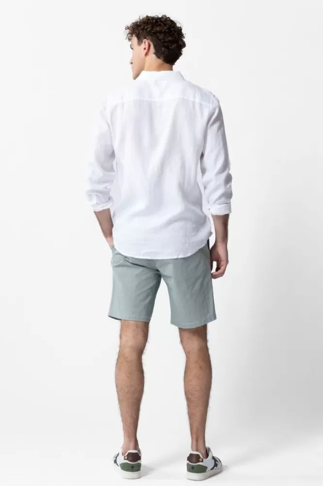 Heren * Broeken-E Katoenen Gestreepte Chino Shorts