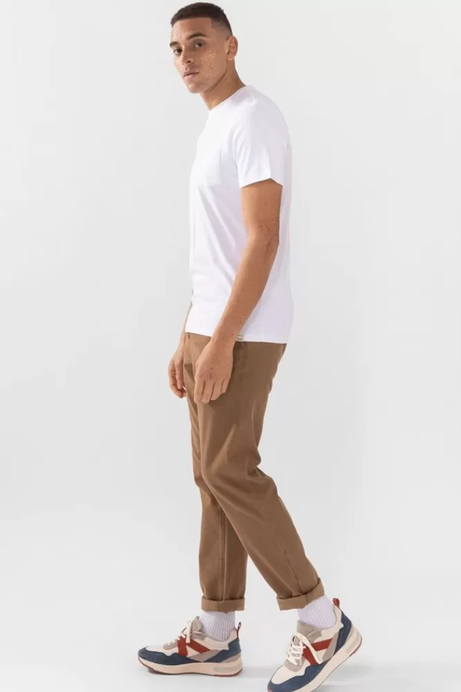 Heren * Broeken-E Katoenen Twill Chino