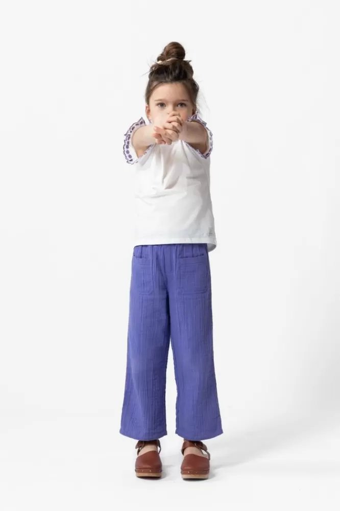 Kids * Broeken-E Mousseline Wide Leg Broek