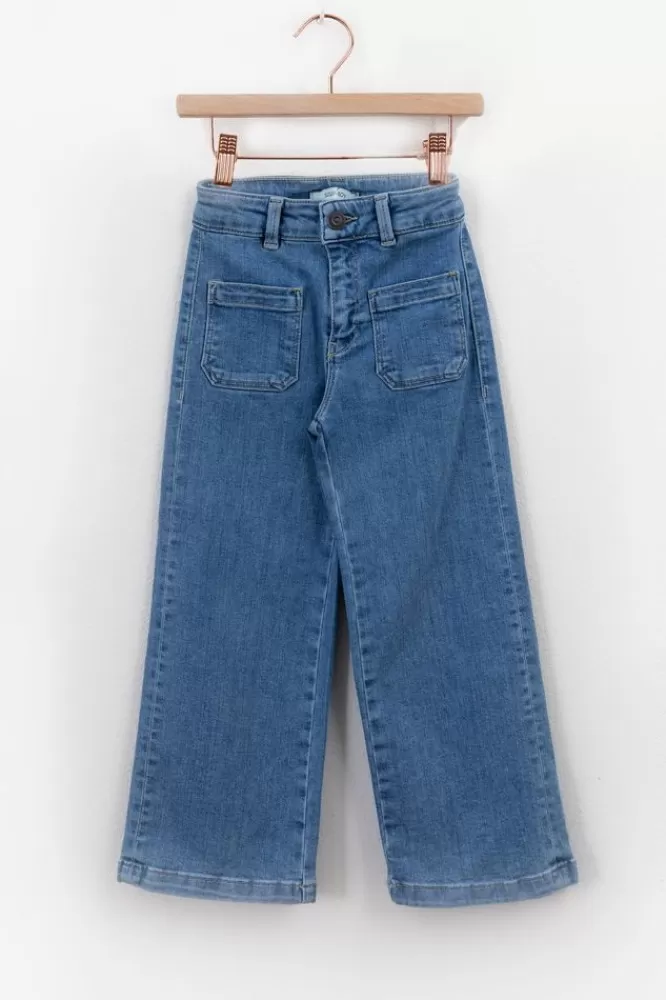 Kids * Broeken-E Wide Leg Jeans