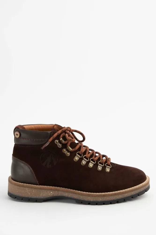 Heren Faguo Schoenen- Donkerbruine Suede Boots