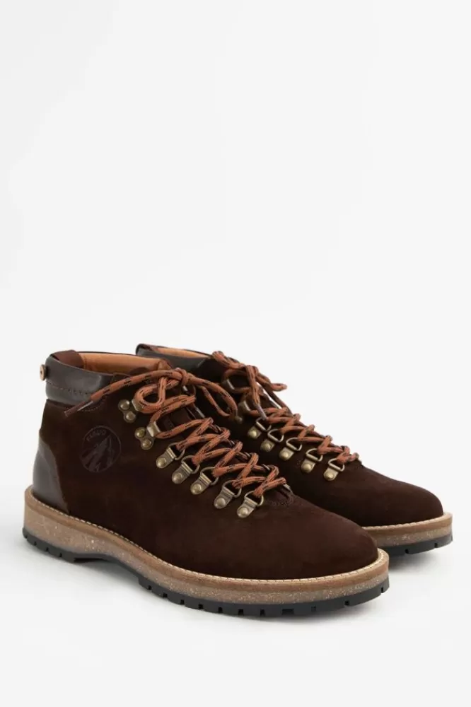 Heren Faguo Schoenen- Donkerbruine Suede Boots