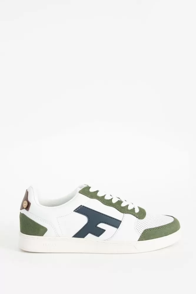 Heren Faguo Schoenen- Te Sneakers Met Groen Detail