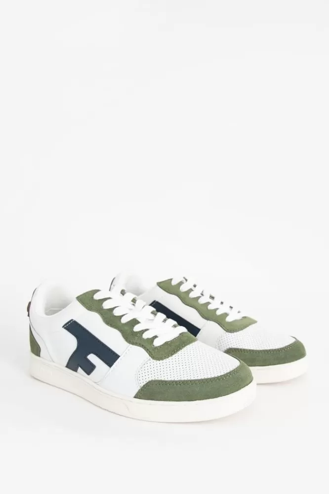 Heren Faguo Schoenen- Te Sneakers Met Groen Detail