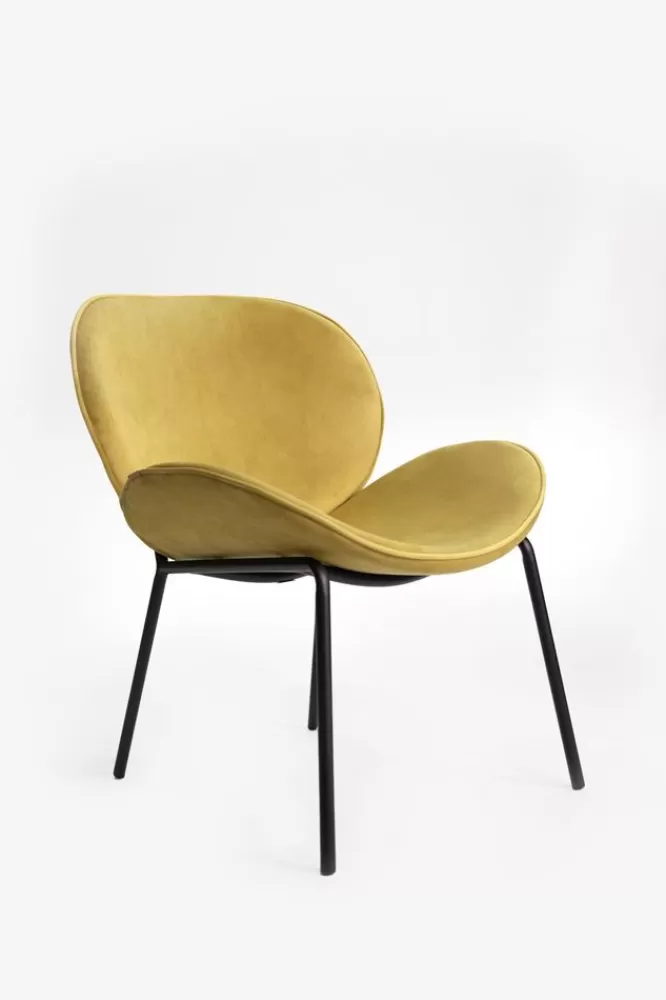 * Stoelen-Geel E Fauteuil Lulu