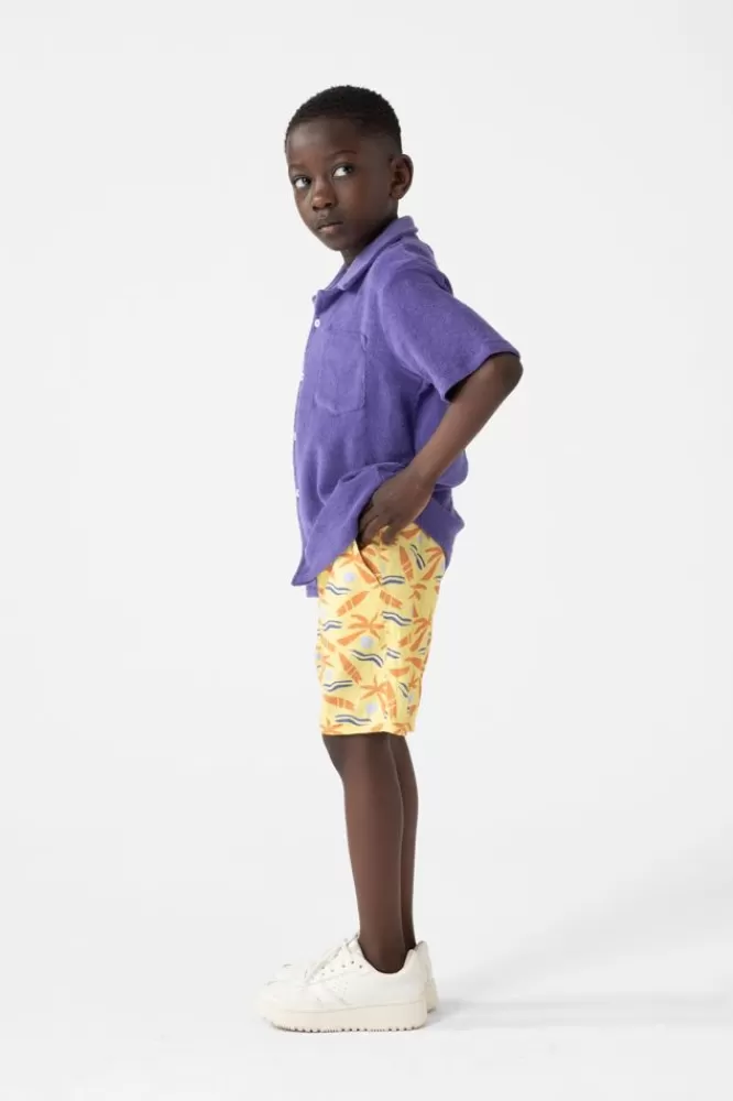 Kids * Broeken-Gele Shorts Met Print