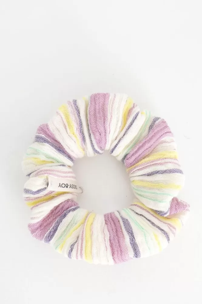 Kids * Accessoires-Gestreepte Scrunchie