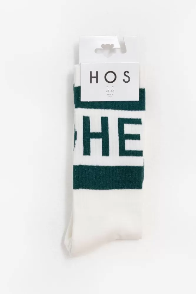 Heren Heroes on Socks Sokken- Wit Met E Sokken