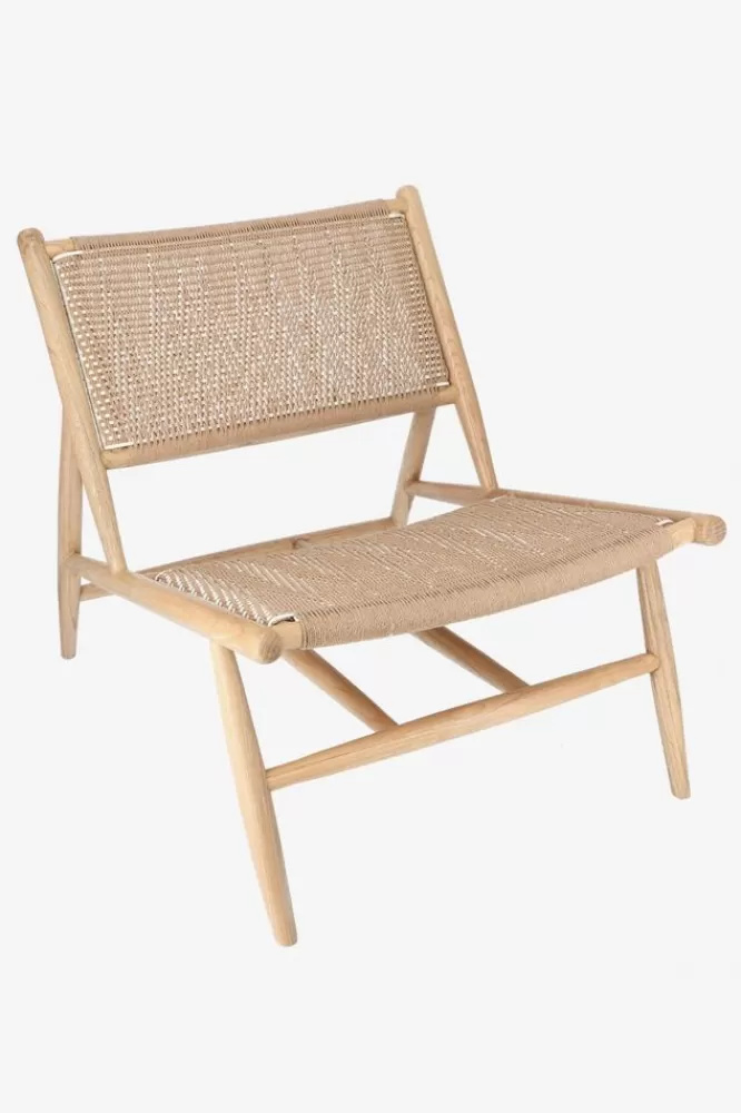 * Stoelen-Houten Rotan Stoel