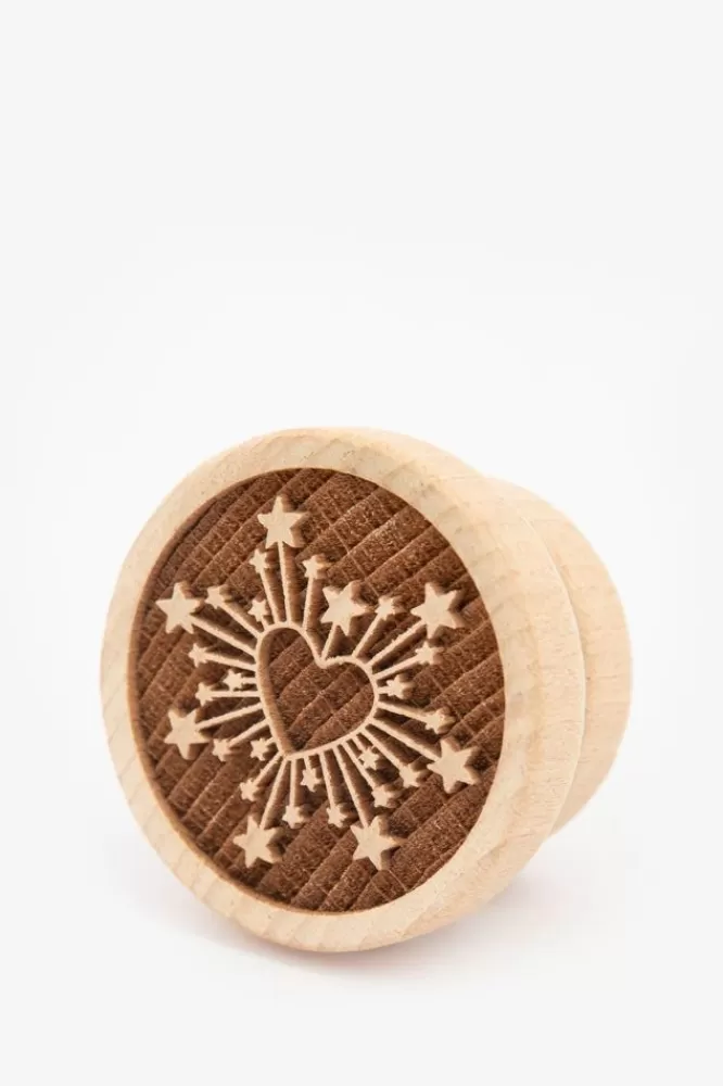 * Keukengerei-Houten Stempel Met Heart Explosion Patroon