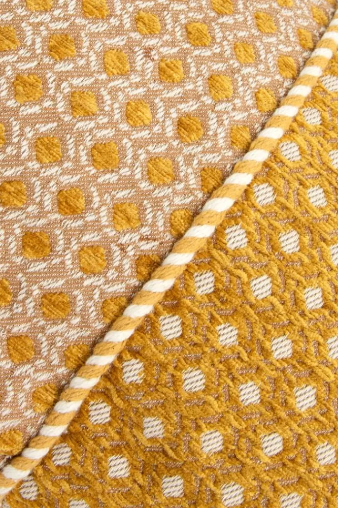 * Kussens-Jacquard Kussen Met Kwastjes