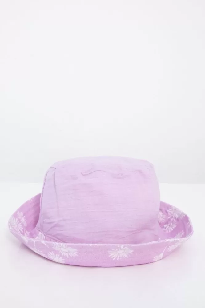 Kids * Accessoires-Katoenen Reversible Bucket Hat Met All Over Gebloemde Print