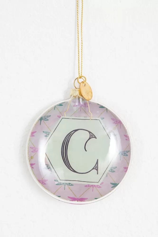 * Woonaccessoires-Kerstbal Letter C