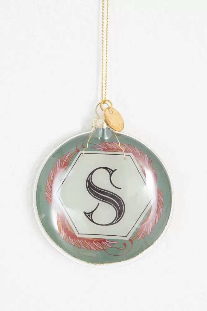 * Woonaccessoires-Kerstbal Letter S