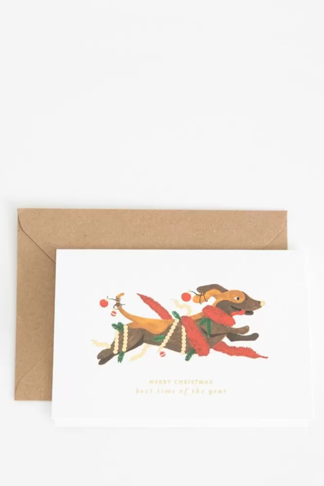 Claire Leina Company Stationery-Kerstkaart Met Hond