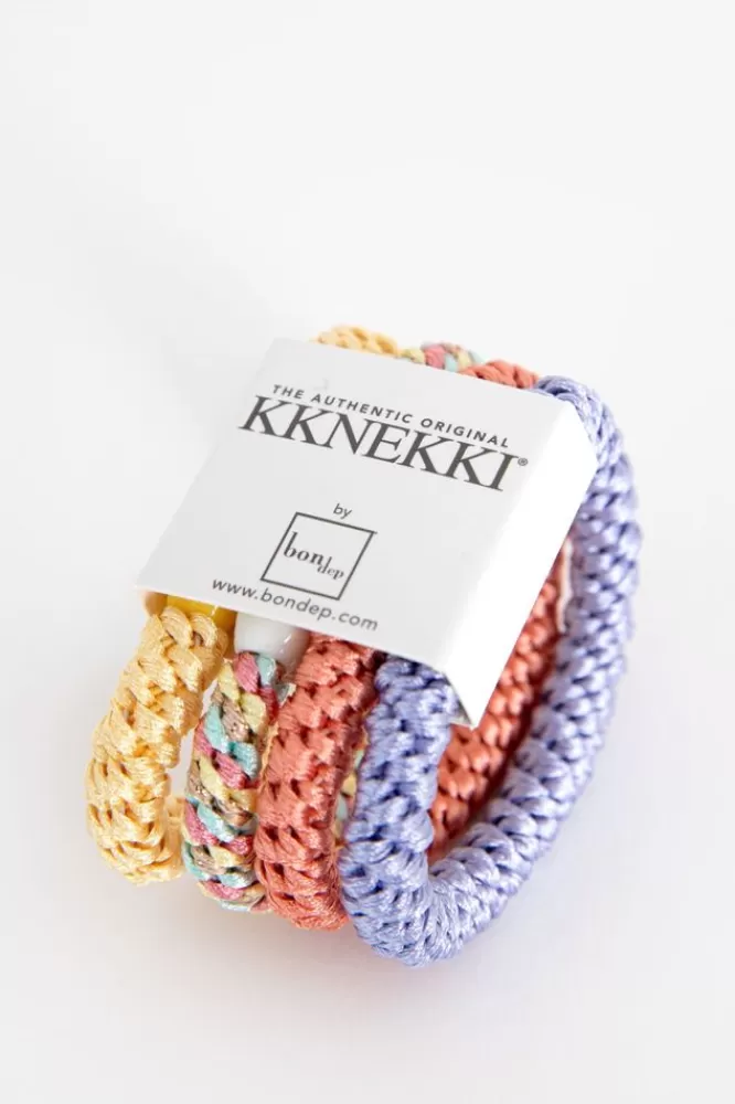 Dames Bon Dep Haar Accessoires-Kknekki Multicolour Gevlochten Haarelastieken