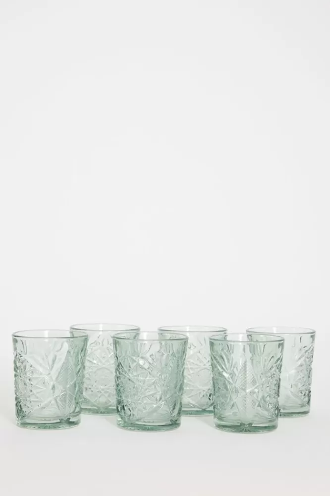 Libbey Servies- Groen Hobstar Glas