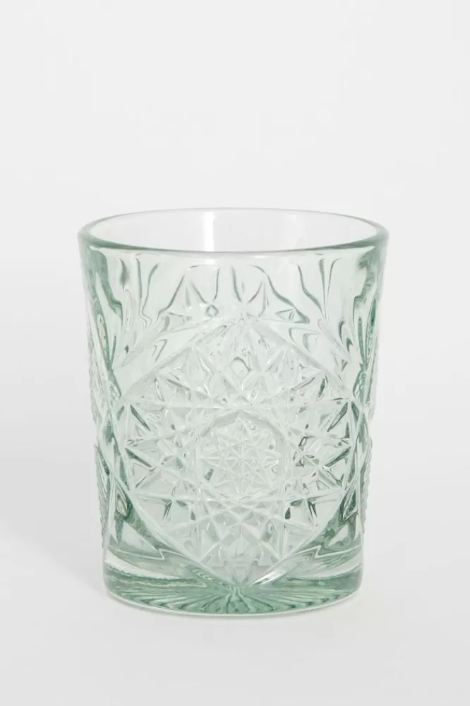 Libbey Servies- Groen Hobstar Glas