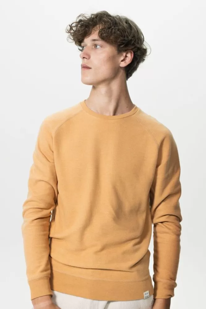 Heren * Truien En Vesten-Lichtbruine Raglan Sweater