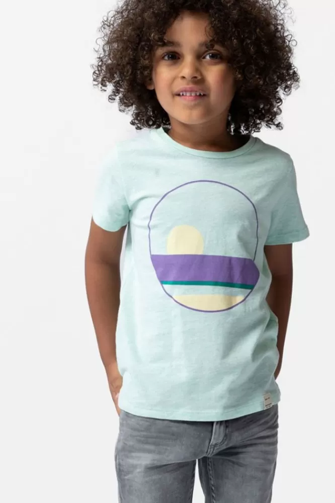 Kids * T-Shirts En Polo's-Lichtgroen T-Shirt Met Print