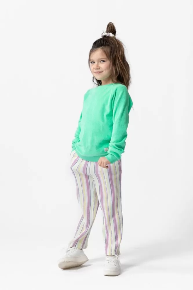 Kids * Truien En Vesten-Lichtgroene Badstof Sweater