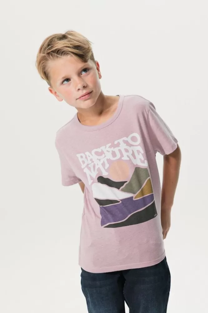 Kids * T-Shirts En Polo's-Lichtpaars T-Shirt Met Print