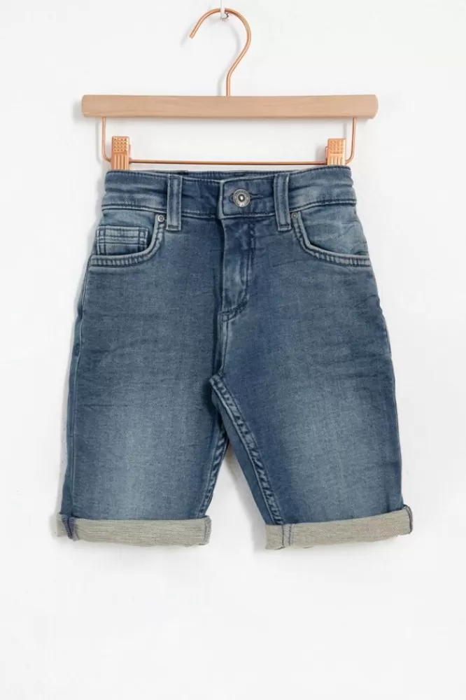 Kids * Broeken-Mid Blue Jeans Shorts