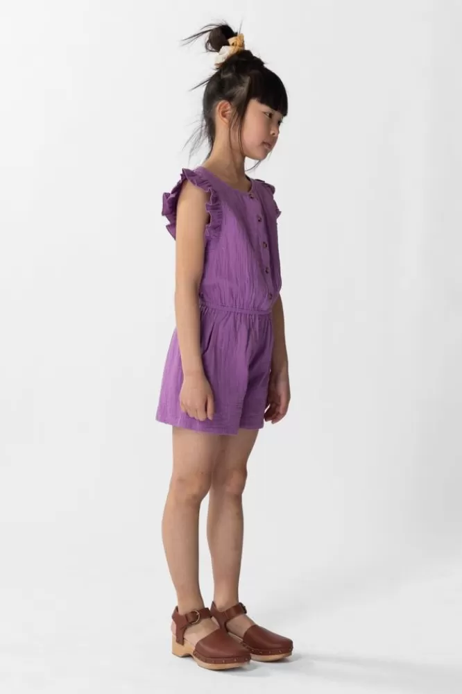 Kids * Jumpsuits-Mousseline Jumpsuit Met Ruffles