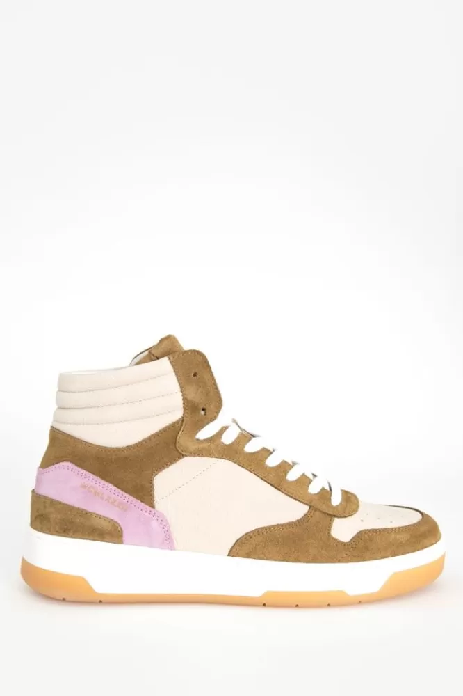 Heren * Schoenen-Multicolour Hoge Sneakers Met Paarse Details