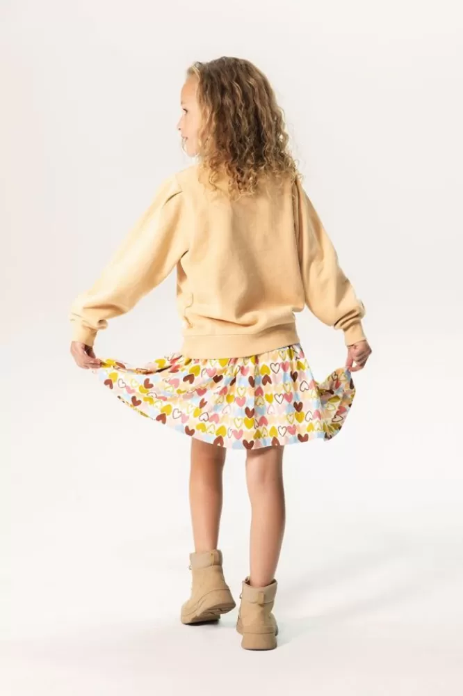 Kids * Rokken-Multicolour Rok Met Hartjesprint