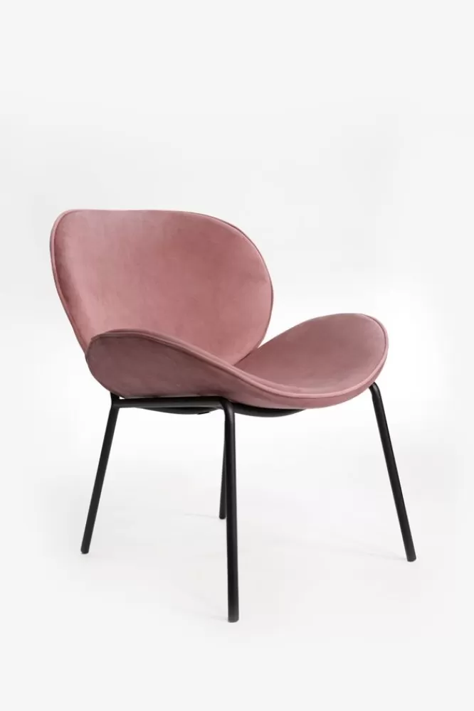 * Stoelen-Oudroze Fauteuil Lulu