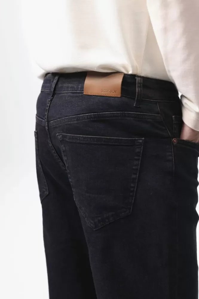 Heren Broeken-PerryDarkBlueLooseFitJeans